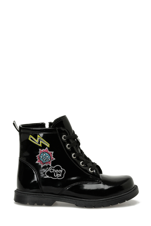 Polaris-510775.F3PR Schwarze Arbeitsstiefel für Mädchen 1