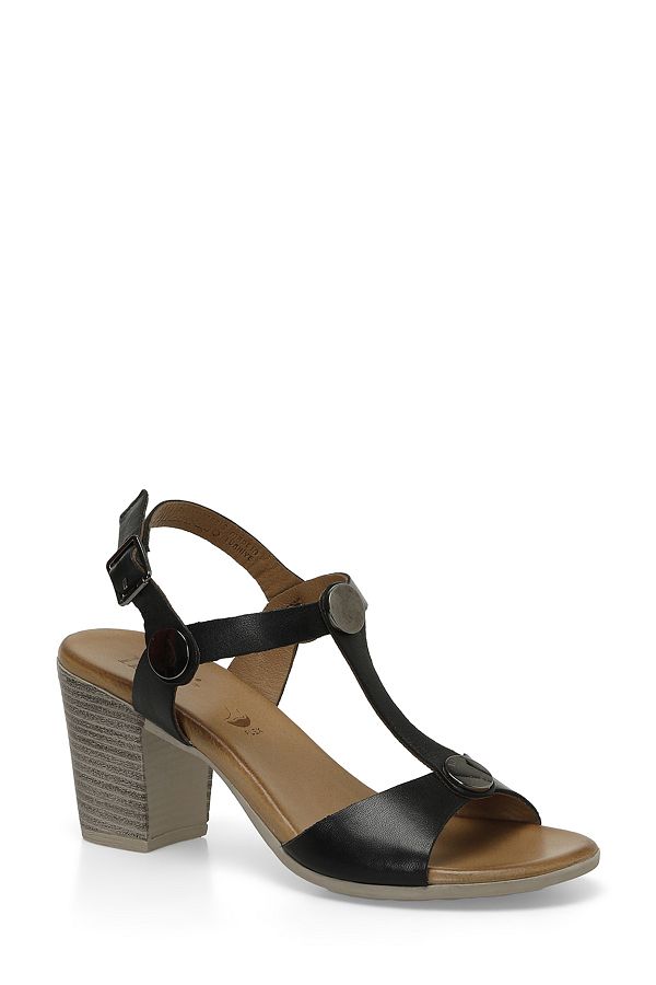 İnci-INCI DONA 4FX Schwarze Damenschuhe mit Absatz 1