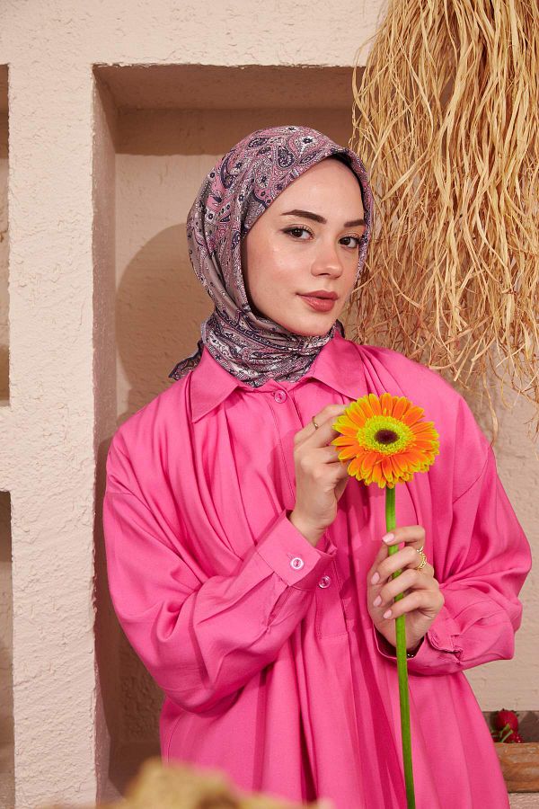 İpekhan-وشاح من القطن والفيسكوز من سلسلة Ipekhan العرقية 1116-04 1