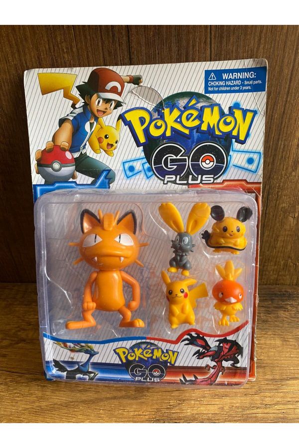 Pokemon Toy Go Plus Figure Toy Pikachu 5 Piece Figure Toy