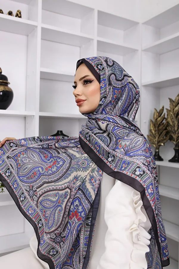 HAR-UM Ticaret-Retro Ethnic Pattern Cotton Soft Shawl 1