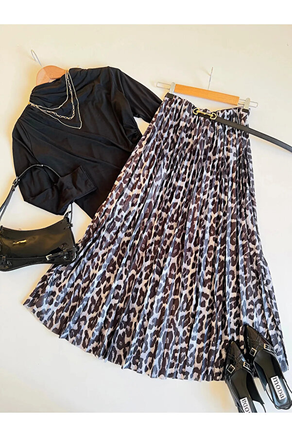 Pleated Skirt Zebra Print Skirt Extender Modest Chan Luu Wrap