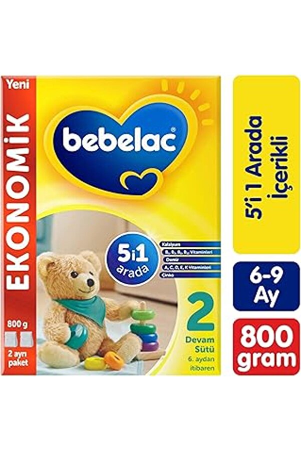 Genel Markalar Bebelac 2 Devam Sütü 800 G 6-9 Ay