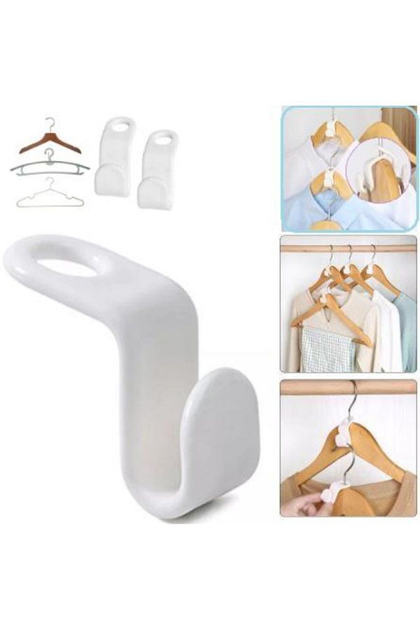 optana-10Pcs Multi-Purpose Hook Organizing Set - Hanger Multiplexer, Closet Wardrobe Organizer 1