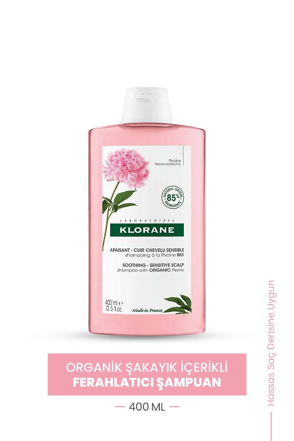 Klorane-Organic Peony Refreshing Shampoo 400 ml 1
