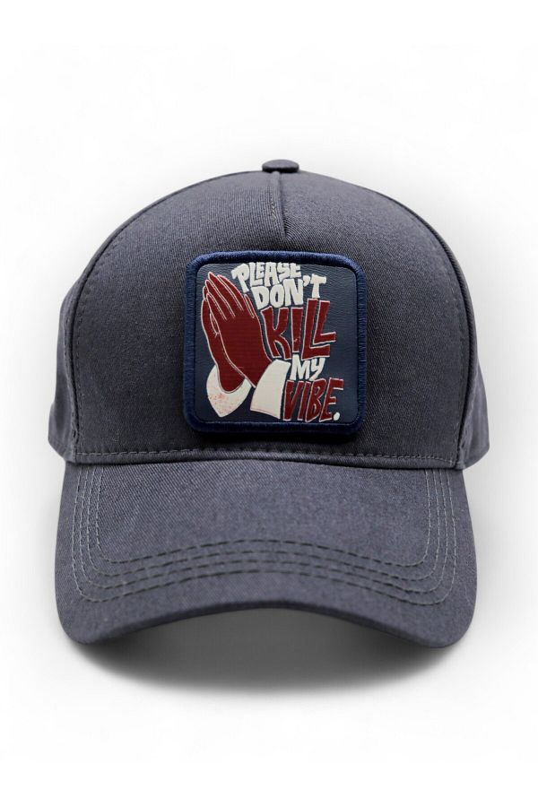 CraftID-Please Dont Kill My Vibe Unisex Smoked 5 Panel Hat with Changeable Patch 1