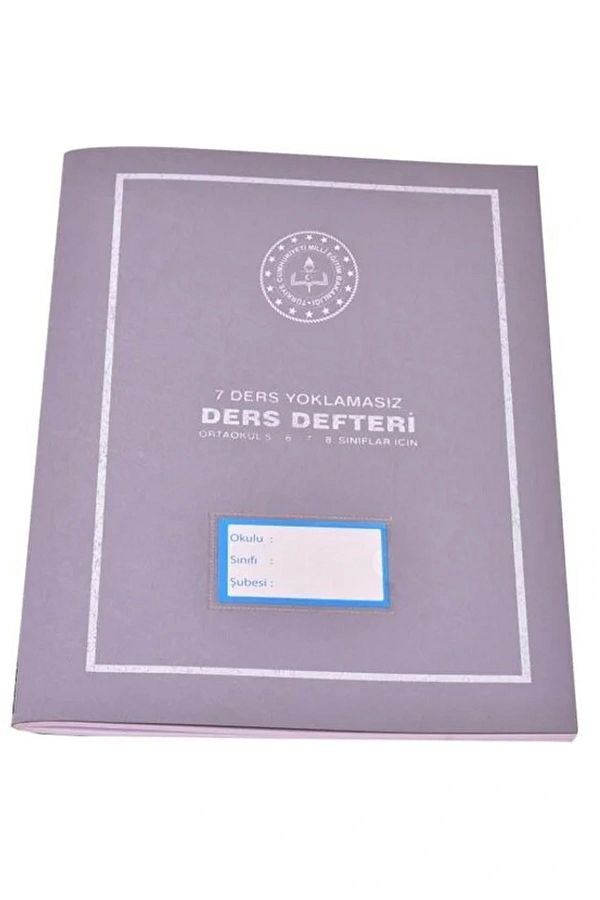 Gülpaş-Ders Defteri Yoklamasız 7 Ders 6-7-8 Sınıf Plastik Kapak 1