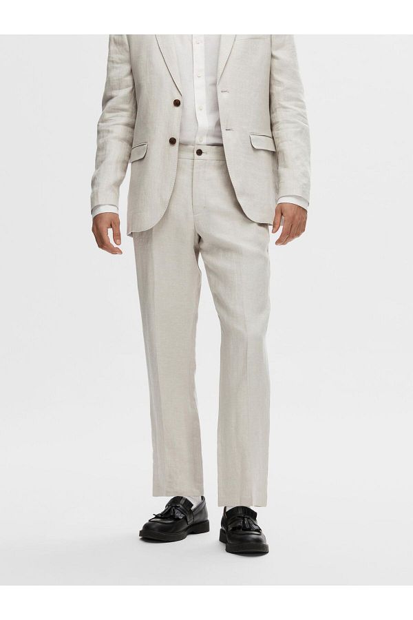 Selected Homme-Anzughose 100% Leinen 1