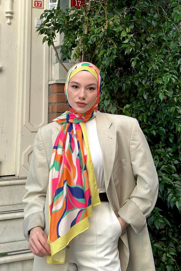 İpekhan-Nature Lilyum Soft Shawl Yellow 3036-04 1