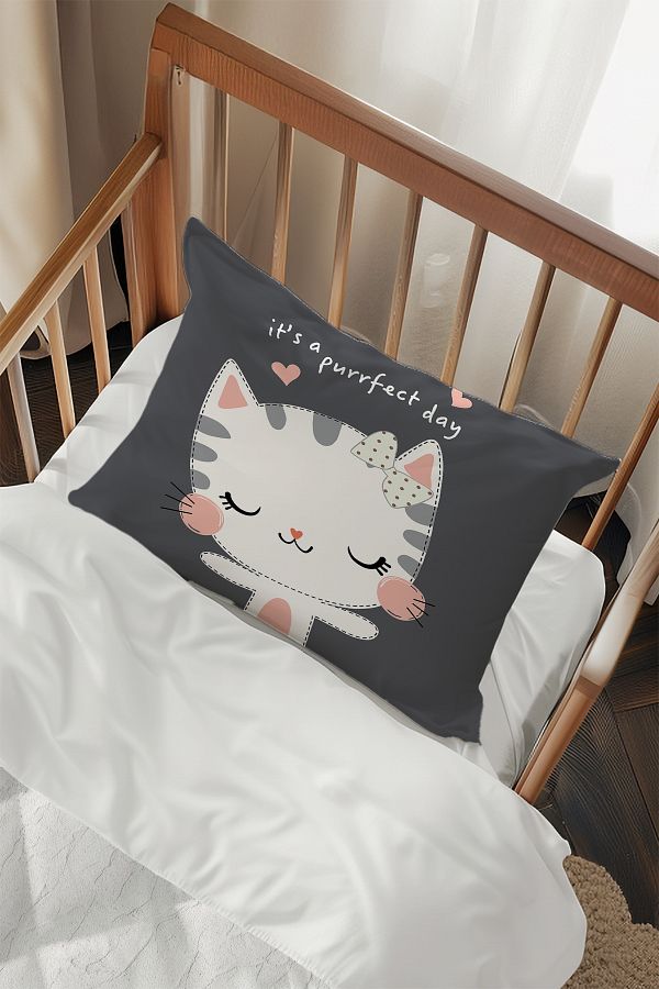 Talia Home-2 Cute Pillowcases with Cat Pattern - Tlayk-245 1