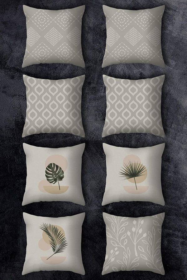 STOREMAX-Mu-Artshop Double Side Printed 43X43 Throw Pillow Case Set of 8 Combination Tnca 871301 1