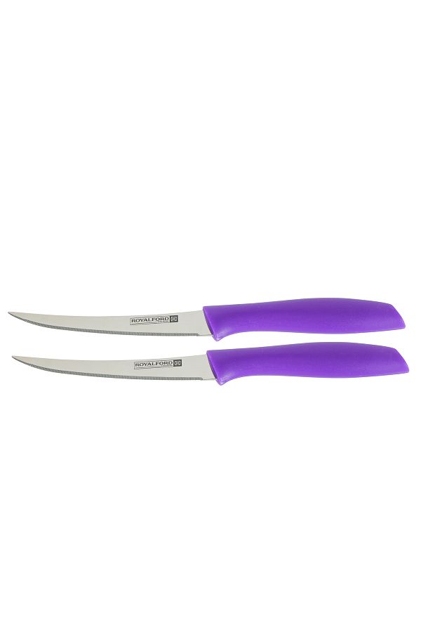 ROYALFORD-RF7848 2Pcs Fruit Knife - Stainless Steel Fruit Knife Set Razor Sharp Blades 1