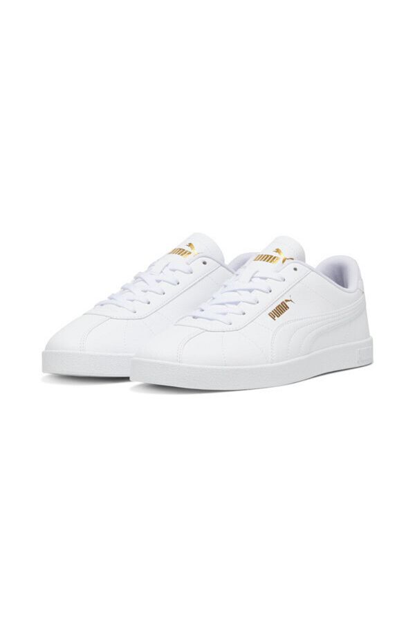 Puma-PUMA Club II SL - اللون الأبيض والذهبي 1
