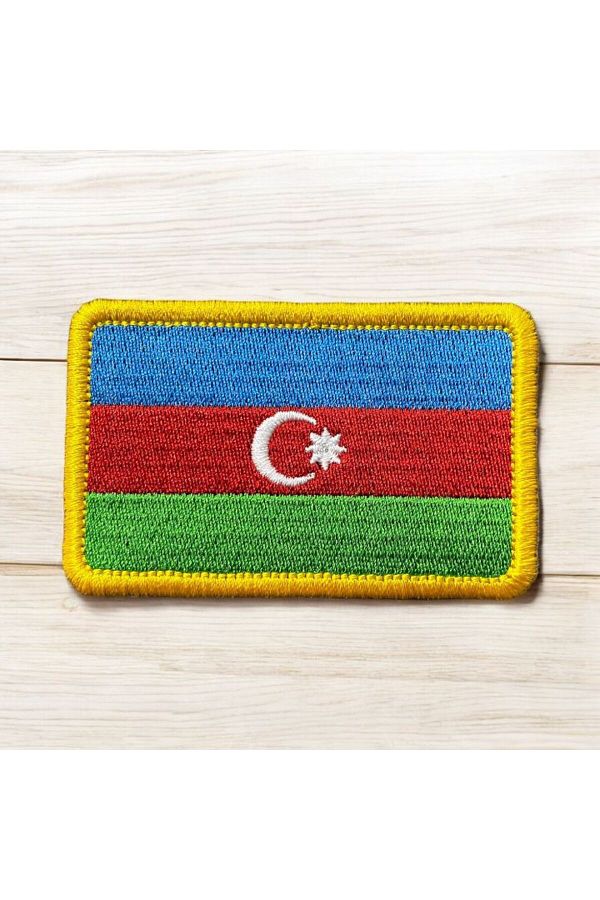 Ex Patch-Patch Drapelul Azerbaidjanului Peç Arma 8 X 5 Cm 1