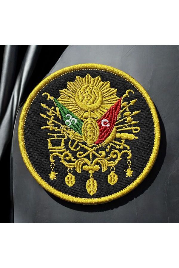 Ex Patch-Stema Statului Otoman Tugra Patch Peç Broderie 8 Cm 1