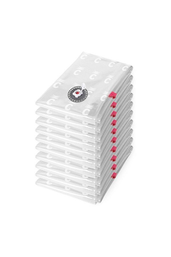 COMPACTOR-10-Piece Space Saving Durable Zipper Closure Medium Vacuum Storage Bag Set 1