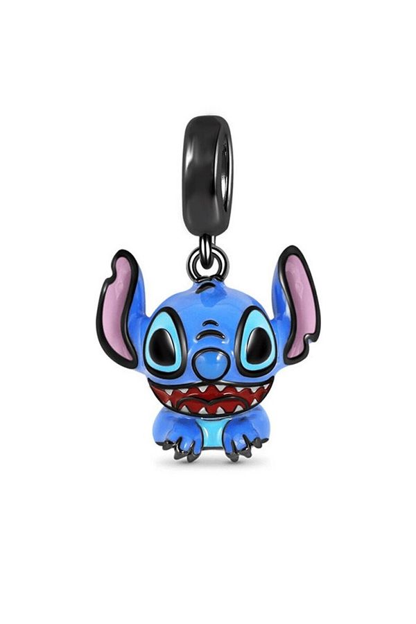 Fubena-Dangle Blue Stitch Charm 1