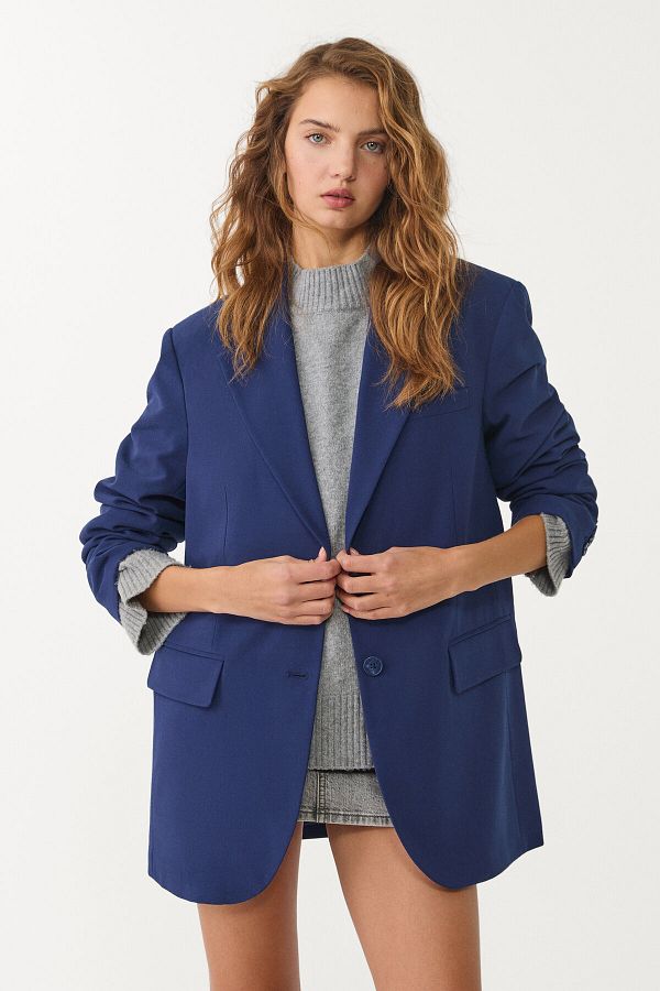 Stradivarius-Oversize blazer with pockets 1