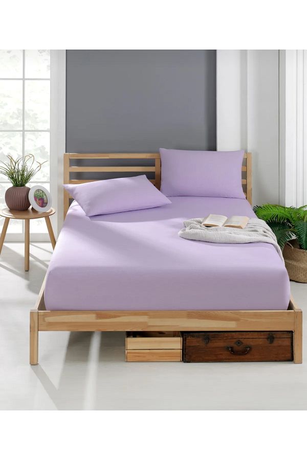 ÇIQRIK HOME-Elastic King Size Bed Sheet Set with Pillowcases (Set with Pillowcases) 1