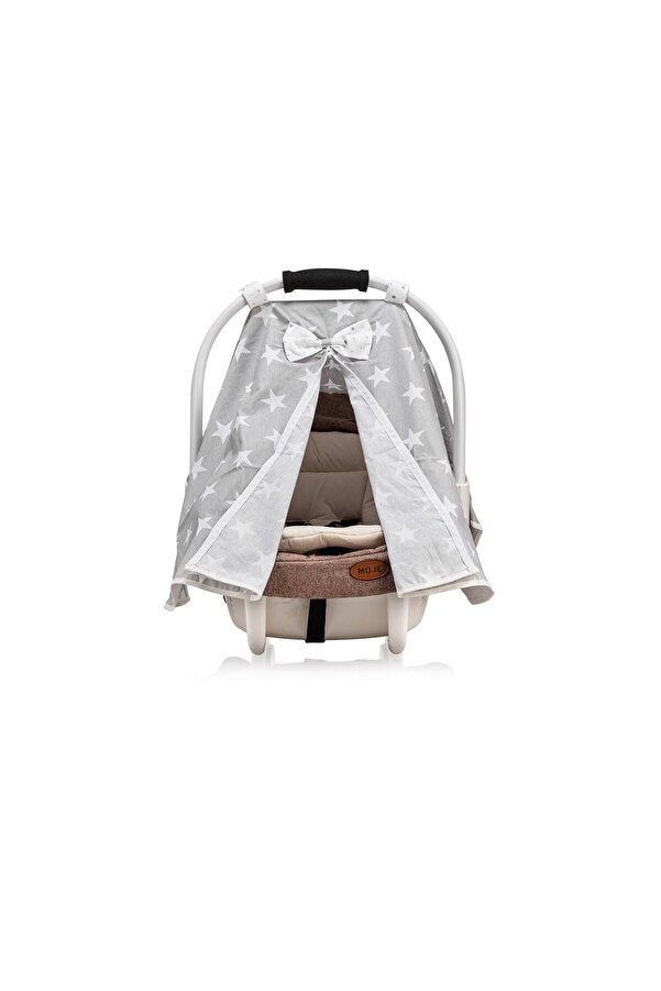 Moje Taşıma Puset Örtüsü Mega Yıldız Gri