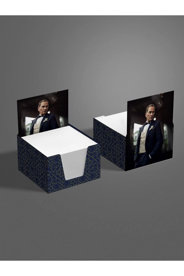 AYKUT OFSET-5 Pieces,Ataturk Designed Cube Memo Pad,Boxed Memo Pad,Note Paper,Note Holder,Cube Note Paper 500 Pcs, 8X8 1
