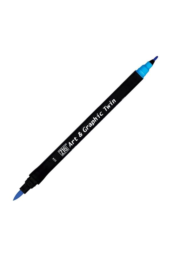 Zig-Art & Graphic Twin Marker Drawing Pen 34 Cobalt Blue 1