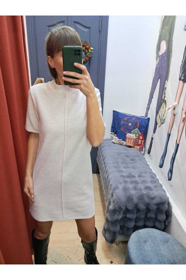 FV-Rochie de bază cu mânecă scurtă Thessaloniki 1