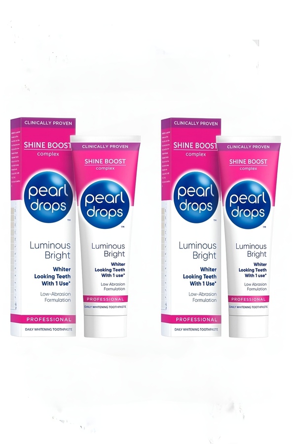 Pearl Drops-Luminous -2 Pieces. Instant, Radiant, Bright and Whitening Toothpaste in 1 Week 75ml 1