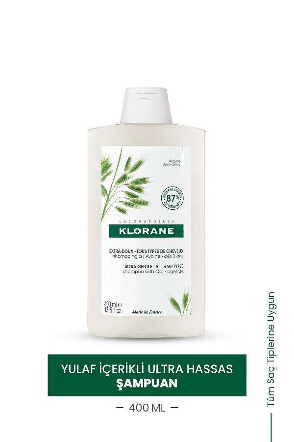 Klorane-Ultra Sensitive Shampoo with Oat 400 ml 1