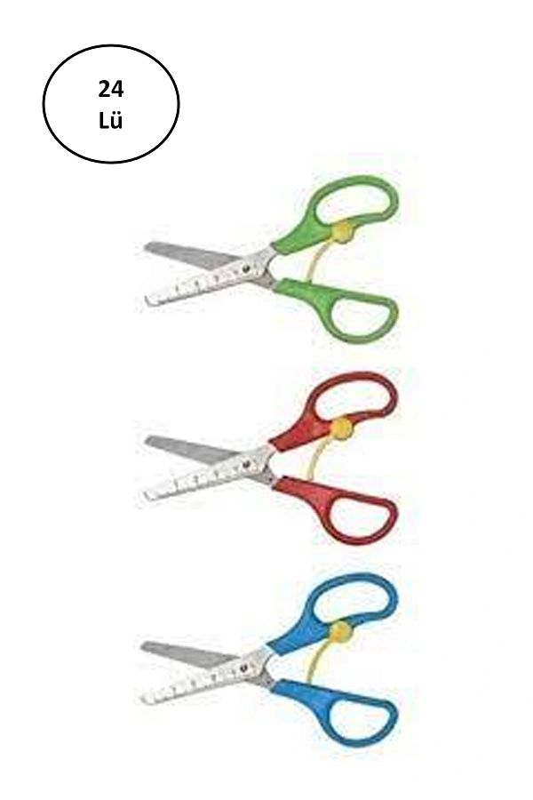 Puti-1055 Spring Scissors with Ruler - School Set of 24 1