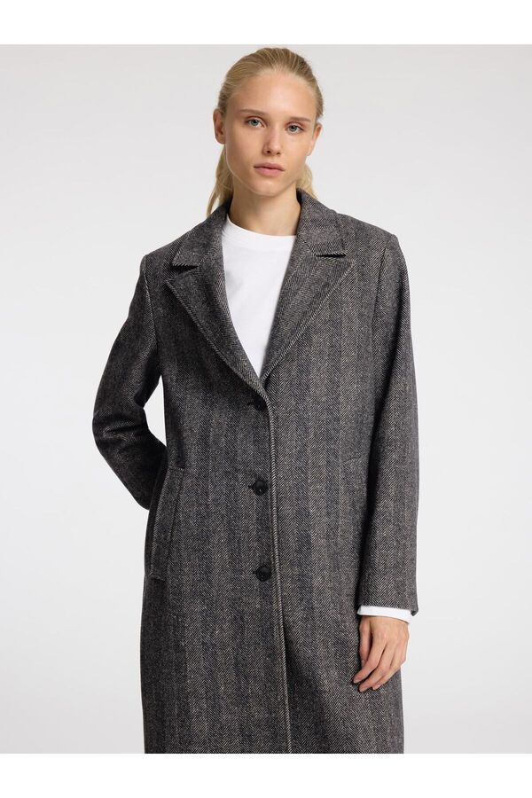 Wool Coat Amazon Langer Mantel Damen Mantel Mango Grauer Mantel