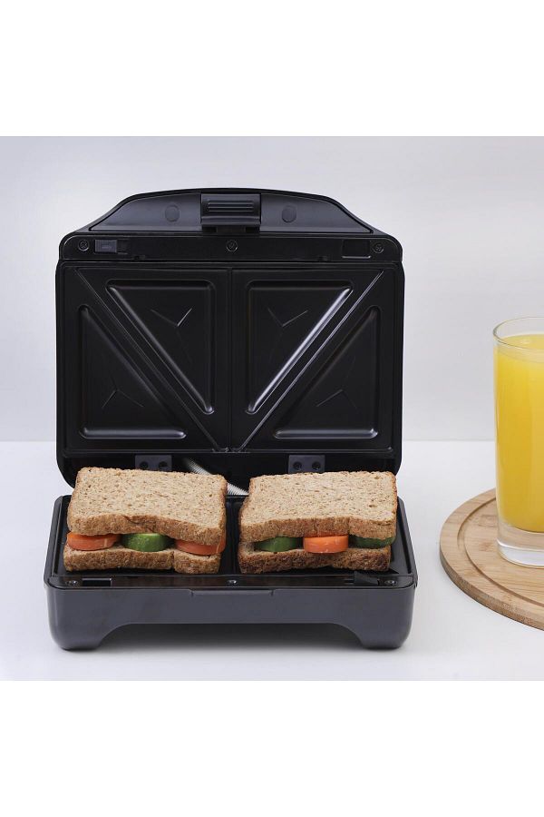 Geepas-2 Slice Sandwich Maker, Cool Touch Handle, Automatic Temperature Control and Non-Stick Plate 1