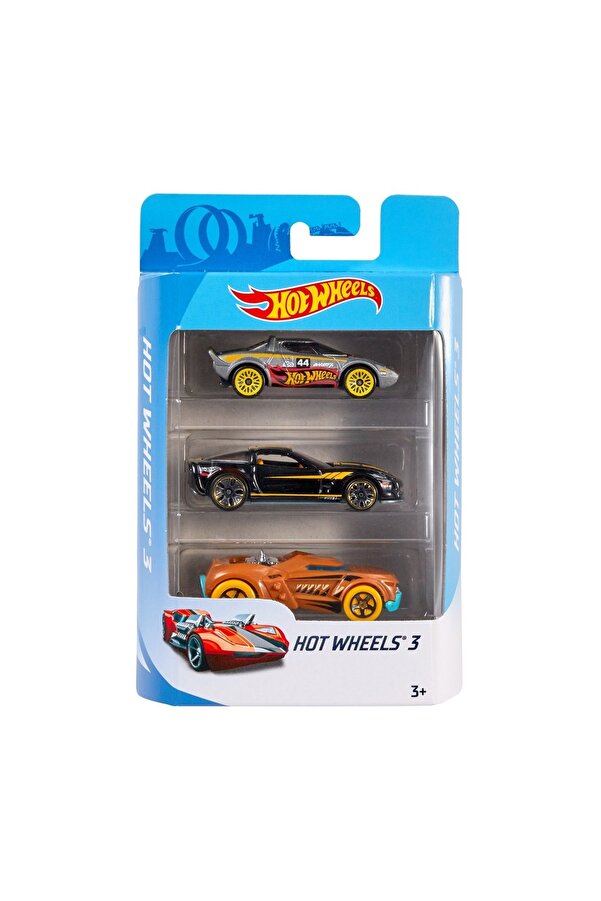 HOT WHEELS K5904 Hot Wheels 3'lü Araba Seti