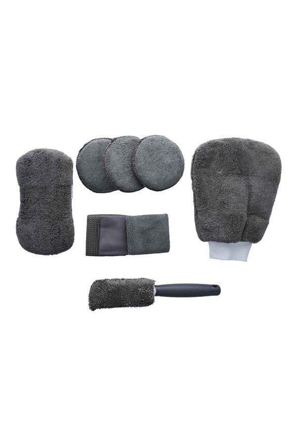 AUTOSMART-9-Piece Soft Microfiber Scratch-Resistant Reusable Car Wash Kit with Storage Bag 1