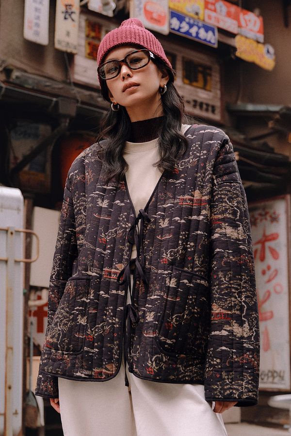 Manuka-Kapiteone Coat - Patterned and Osaka Model 1