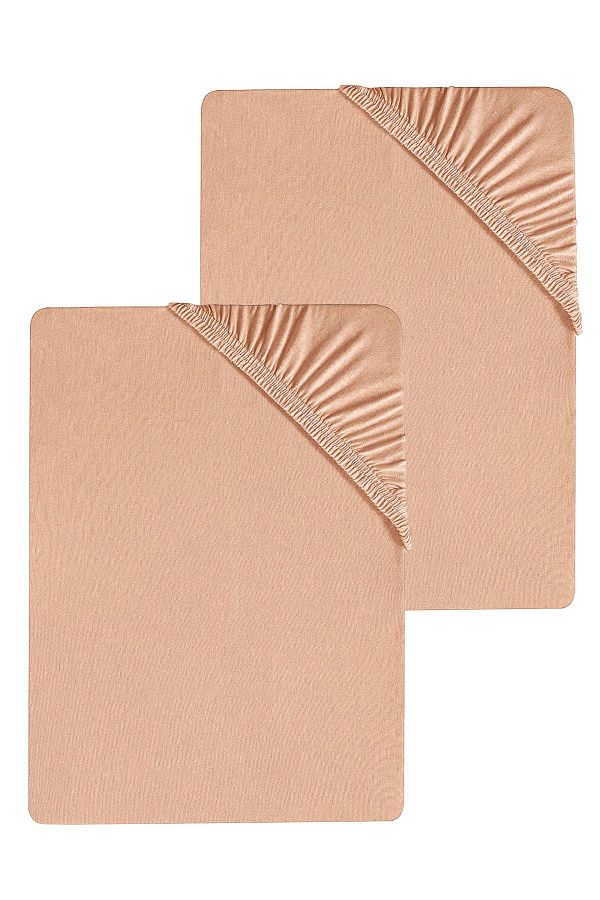 COTENCONCEPT-2 Plain Cotton Single Sheets 120 X 200 X 30 cm Elastic Combed Cotton Sheets 1