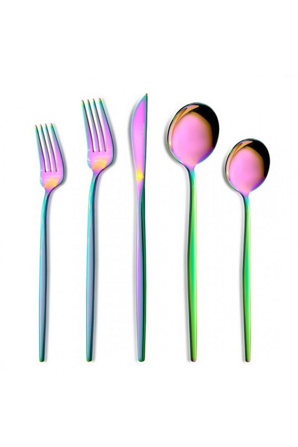 Karaca-Orion Rainbow 12-Personen 60-Teiliges Besteckset 1