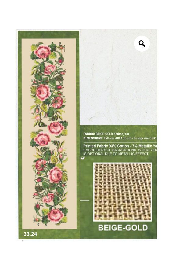 gobelin-40*135 cm Linen Tapestry - Custom Silvery Printed Without 33.24 String 1