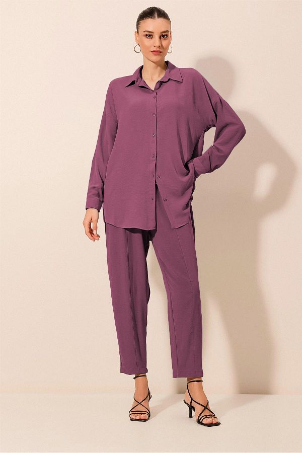 Bigdart-6593 Plum Oversize Double Set 1