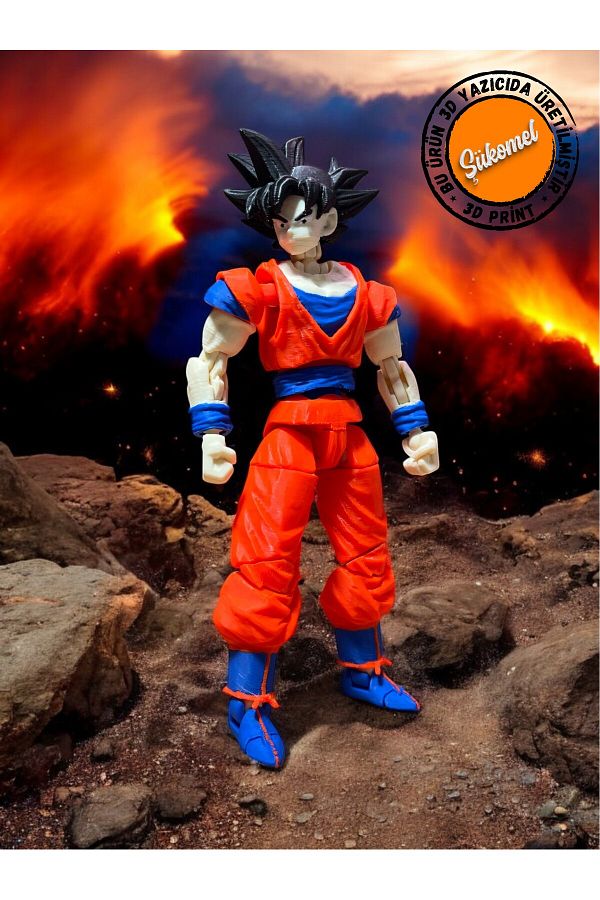 Dummy13-Dragonball Goku Action Figure - Movable Splicing Toy 1 Piece 1