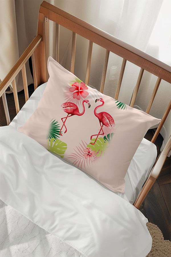 Talia Home-Flamingo Patterned Pillow Case - 2 Pcs Tlayk-251 1