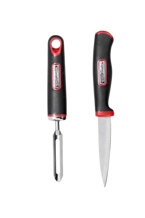 BETTY CROCKER-Knife & Peeler Set 19Cm Black 1