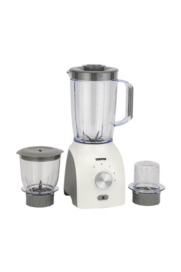 Geepas-3In1 Blender With Stainless Steel Blades, Turbo Button For Ice Crushing, 3Speed With Pulse Function 1