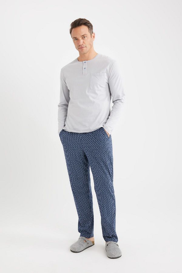 DeFacto-Checked Pocket Regular Fit Sleepwear Bottom - D8227Ax24Wn 1