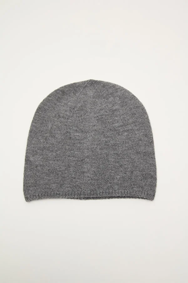 Manuka-Graue Baskenmütze, dünn gestrickt 1