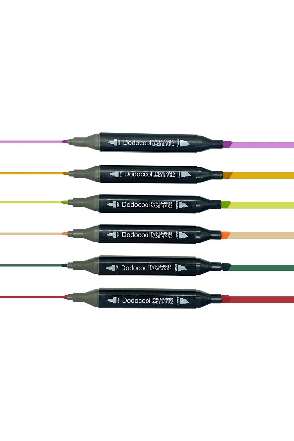 Dodocool-262Pcs Professional Double End Premium Quality Design Marker Felt Pen Set with Stand Bag 1