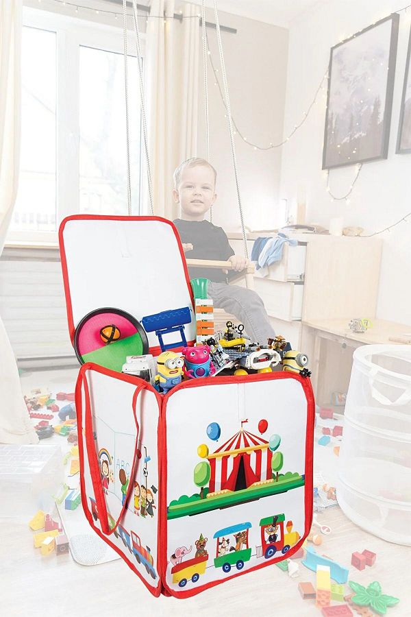 HAYATINIZI KOLAYLAŞTIRIN-Large Volume Toy Basket with Lid 1