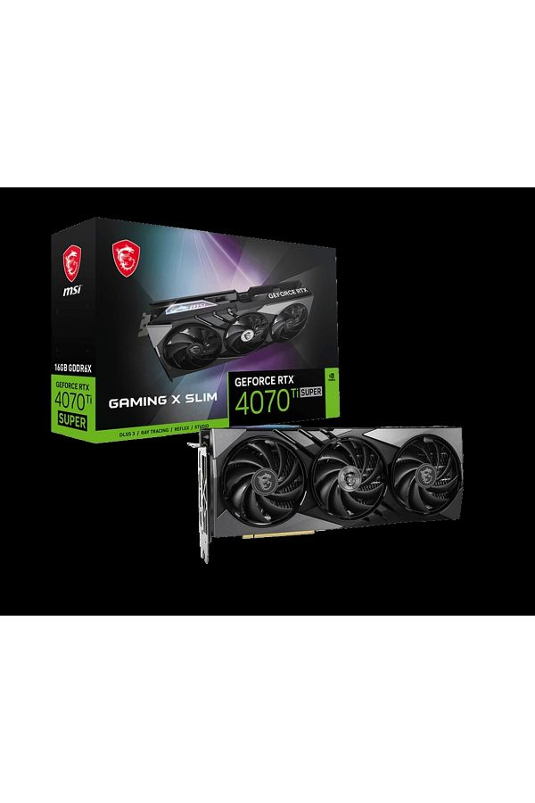 MSI-Geforce Rtx 4070 Ti Super 16g - Gaming X Slim Gddr6x 256bit Dx12 Gaming Graphics Card 1