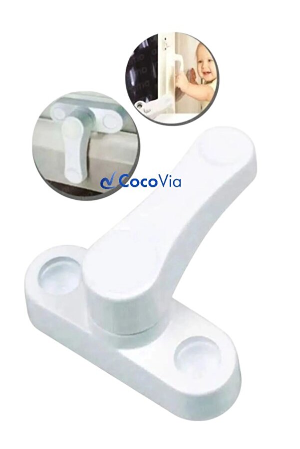 CocoVia Pvc Emniyet Kilidi | Pimapen Pencere Cam Balkon Kapısı Güvenlik Emniyet Kilidi
