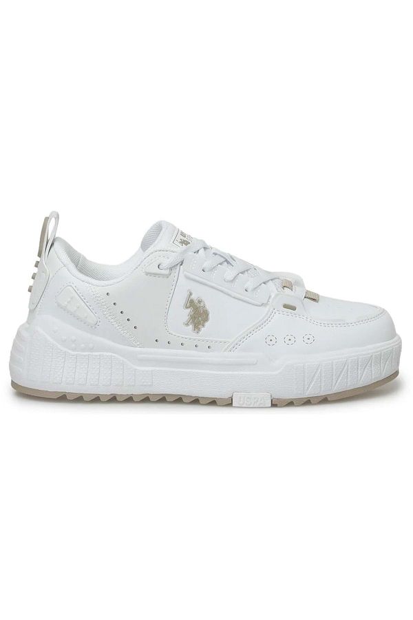 U.S. Polo Assn.-BAZA. Polo Assn. Tenis de dans alb unisex - Pantofi sport 1
